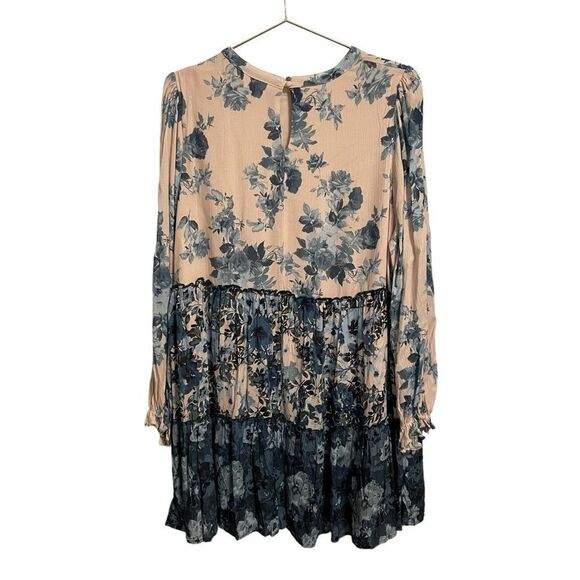 Penelope Rose Floral Rose Long Sleeve Boho Lined Dress Size 1X - Picture 5 of 9